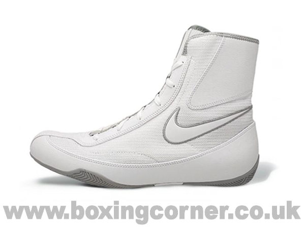Nike Machomai 2 Boxing Boots All White and Silver